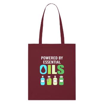 Huile essentielle - Tote bag bio Stanley/Stella - bordeaux - Devant