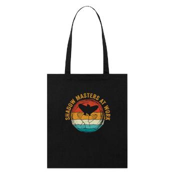 Enchantement du monde des ombres chinoises - Tote bag bio Stanley/Stella - noir - Devant