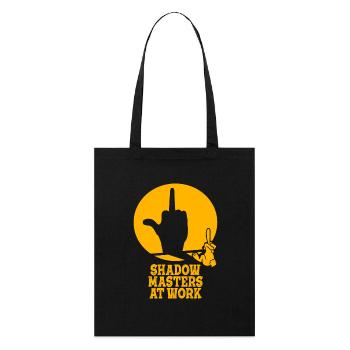 Enchantement du monde des ombres chinoises - Tote bag bio Stanley/Stella - noir - Devant