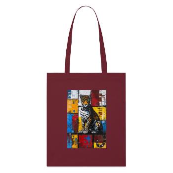 Jaguar - Tote bag bio Stanley/Stella - bordeaux - Devant