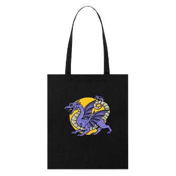 Fantasy RPG Dragon Magic Dungeon - Stanley/Stella Organic Tote Bag - black - Front