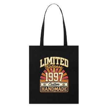 Limited 1997 Lustige Sprüche Geschenk Geburtstag - Stanley/Stella Bio-Stoffbeutel - Schwarz - Vorne