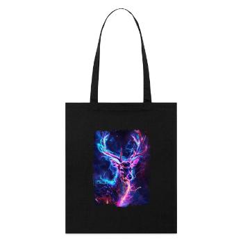 Roe deer - Stanley/Stella Organic Tote Bag - black - Front