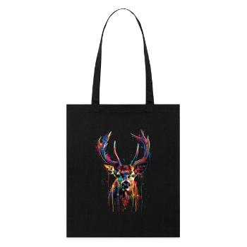 chevreuil - Tote bag bio Stanley/Stella - noir - Devant