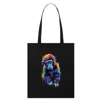 Gorille - Tote bag bio Stanley/Stella - noir - Devant