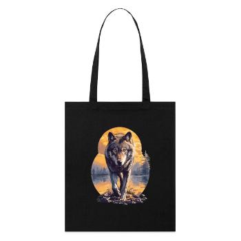 Loups Loup - Tote bag bio Stanley/Stella - noir - Devant