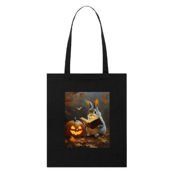 Halloween Bunny Gift Women Men Kids Decoration - Stanley/Stella Organic Tote Bag - black - Front