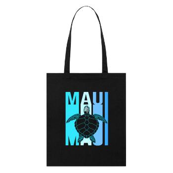 Maui Hawaii Hawaiian - Stanley/Stella Organic Tote Bag - black - Front