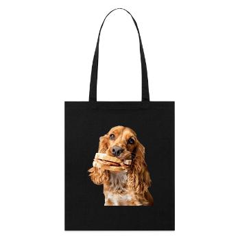 Cocker Spaniel - Tote bag bio Stanley/Stella - noir - Devant