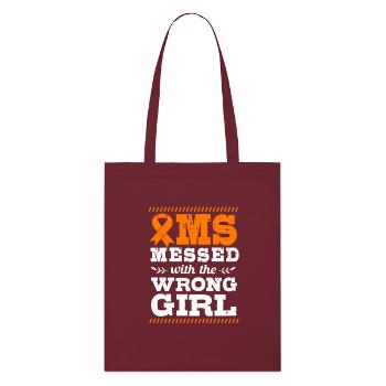 Sclérose en plaques SEP - Tote bag bio Stanley/Stella - bordeaux - Devant