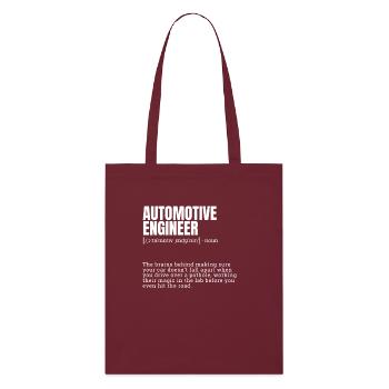 Automotive Engineer Definition Creative Design - Stanley/Stella Bio-Stoffbeutel - Burgunderrot - Vorne