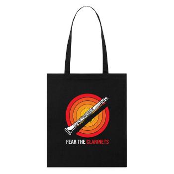 Clarinet - Stanley/Stella Organic Tote Bag - black - Front