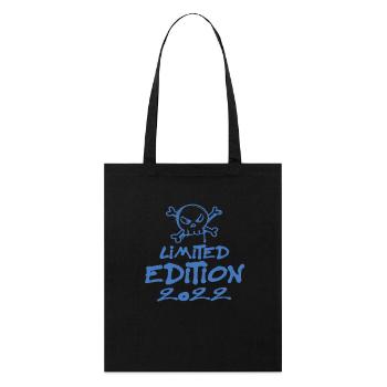 Limited Edition 2022 Geburtstag 2022 Geboren - Stanley/Stella Bio-Stoffbeutel - Schwarz - Vorne