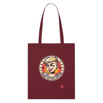 Punk alternatif Emo Girl : Ne jamais aller à fond - Tote bag bio Stanley/Stella - bordeaux - Devant