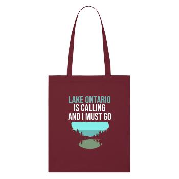 Great Lakes - Stanley/Stella Bio-Stoffbeutel - Burgunderrot - Vorne