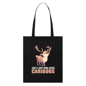 Caribou Karibus Karibu - Stanley/Stella Bio-Stoffbeutel - Schwarz - Vorne