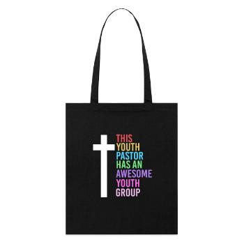 Pasteur des jeunes - Tote bag bio Stanley/Stella - noir - Devant