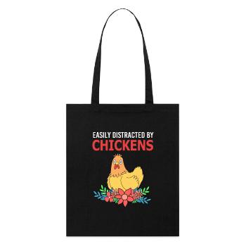 Poulet Volaille - Tote bag bio Stanley/Stella - noir - Devant