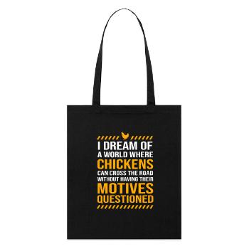 Poulet Volaille - Tote bag bio Stanley/Stella - noir - Devant