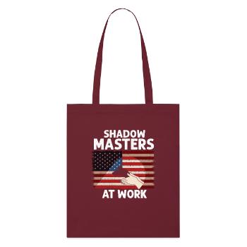 Enchantement du monde des marionnettes d’ombres - Tote bag bio Stanley/Stella - bordeaux - Devant
