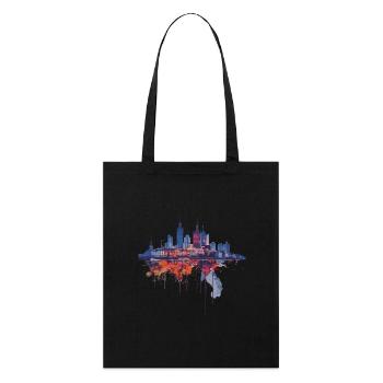 Varsovie - Tote bag bio Stanley/Stella - noir - Devant