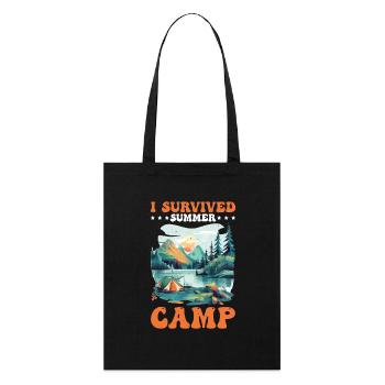 I Survived Summer Camp 5 - Stanley/Stella Bio-Stoffbeutel - Schwarz - Vorne