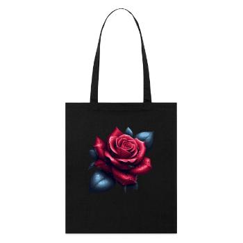 Rose - Stanley/Stella Bio-Stoffbeutel - Schwarz - Vorne