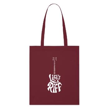 Guitar Player Way of Life Riff - Tote bag bio Stanley/Stella - bordeaux - Devant