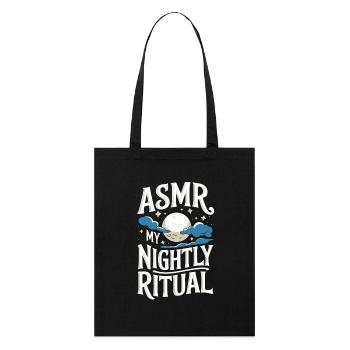 ASMR Spruch Triggers Tingles Lustige ASMR Geschenk - Stanley/Stella Bio-Stoffbeutel - Schwarz - Vorne