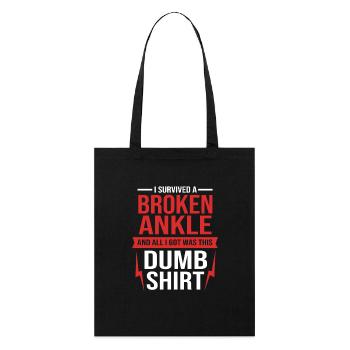 Broken Arm Bone Fracture - Stanley/Stella Organic Tote Bag - black - Front