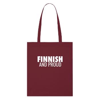 Finlandais Et Fier Finlande Finnois - Tote bag bio Stanley/Stella - bordeaux - Devant