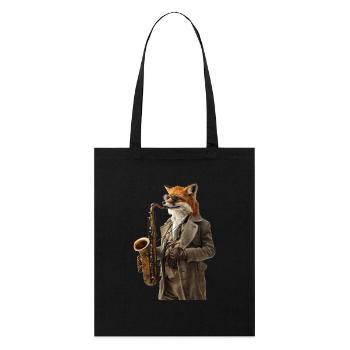 Fox Saxophone - Tote bag bio Stanley/Stella - noir - Devant
