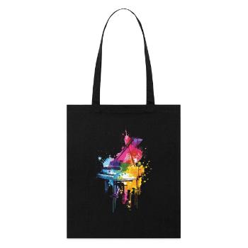 Piano - Tote bag bio Stanley/Stella - noir - Devant