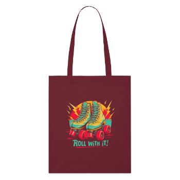 ROLL - Stanley/Stella Organic Tote Bag - burgundy - Front