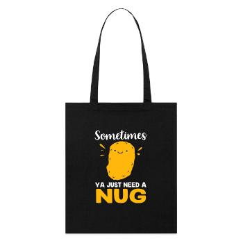 Chicken Nuggets - Stanley/Stella Organic Tote Bag - black - Front