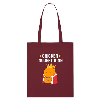 Chicken Nuggets - Stanley/Stella Organic Tote Bag - burgundy - Front