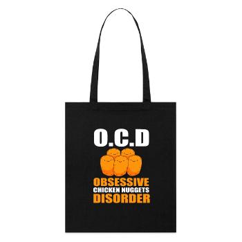 Chicken Nuggets - Stanley/Stella Organic Tote Bag - black - Front