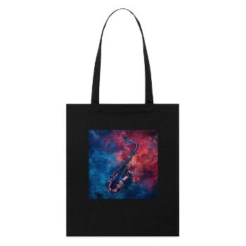 Saxophone - Tote bag bio Stanley/Stella - noir - Devant