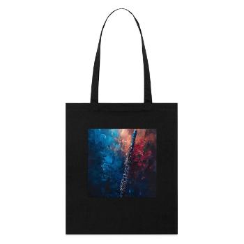 Flûte - Tote bag bio Stanley/Stella - noir - Devant