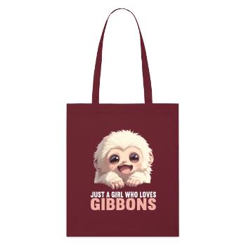 Gibbons Gibbon - Stanley/Stella Bio-Stoffbeutel - Burgunderrot - Vorne