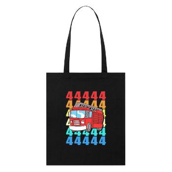 Fire engine children's birthday party - Stanley/Stella Organic Tote Bag - black - Front