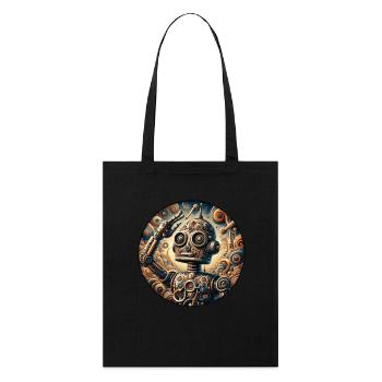 Robot, Boy, Child, Salute, Science - Stanley/Stella Organic Tote Bag - black - Front