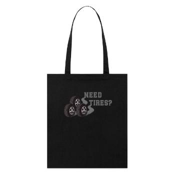 Avez-vous besoin de pneus ? Un style de voiture fort pour - Tote bag bio Stanley/Stella - noir - Devant