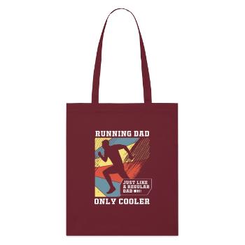 Trail running - Stanley/Stella Organic Tote Bag - burgundy - Front