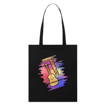 Guitare Johnny - Tote bag bio Stanley/Stella - noir - Devant