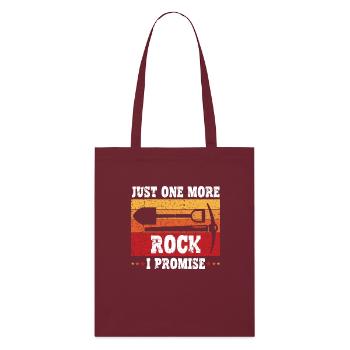 Juste un rocher de plus, je vous promets humoristique - Tote bag bio Stanley/Stella - bordeaux - Devant