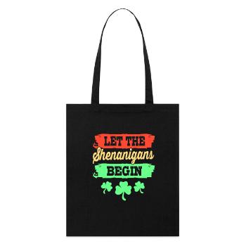 Shenanigan - Stanley/Stella Organic Tote Bag - black - Front