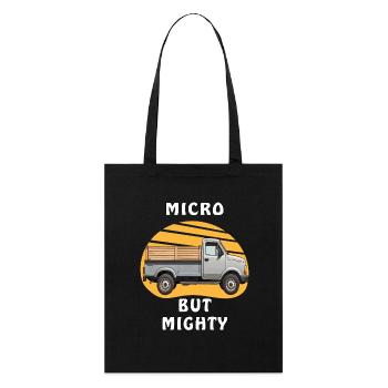 MICRO BUT MIGHTY - Stanley/Stella Organic Tote Bag - black - Front