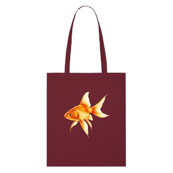 poisson rouge - Tote bag bio Stanley/Stella - bordeaux - Devant