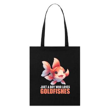 poisson rouge - Tote bag bio Stanley/Stella - noir - Devant